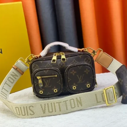 Utility Crossbody Monogram Brown Bag