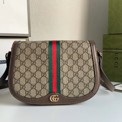 Ophidia Canvas Shoulder Bag