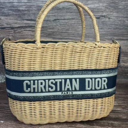 CD Wicker Basket Bag
