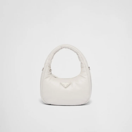 PP Soft padded nappa leather mini bag White