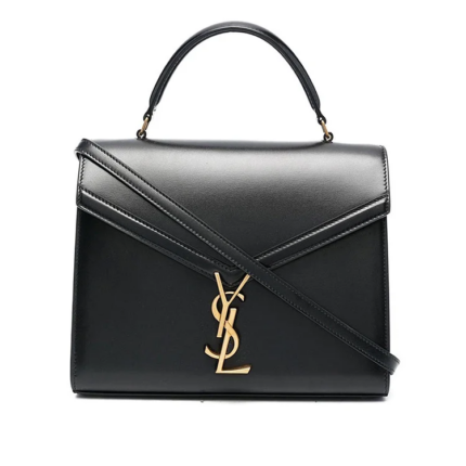 Y Cassandra Medium Top Handle Bag in Shiny Leather
