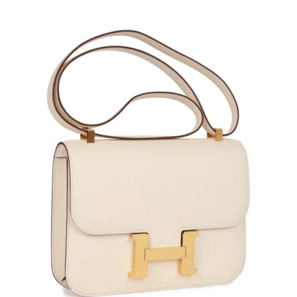 H Constance Bag Nata Epsom Gold Hardware
