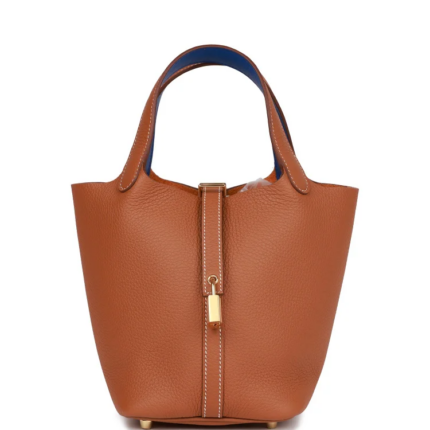 Hermes Eclat Picotin Lock 18 Gold Clemence Bag