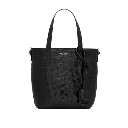 Y Paris Mini Toy Shopping In Crocodile-Embossed Leather