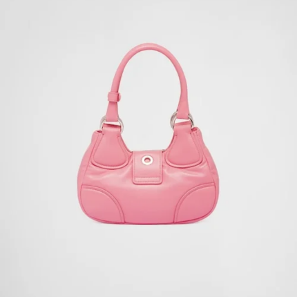 PP Moon padded nappa leather bag Geranium Pink