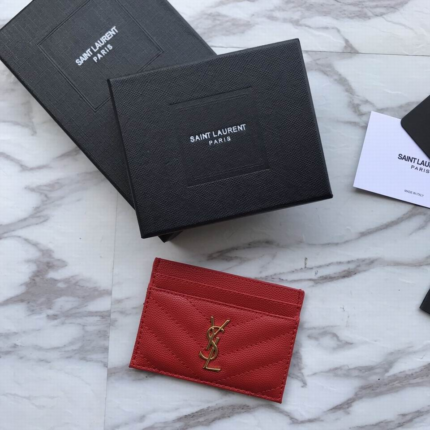 YSL wallet apricot red Claret 16
