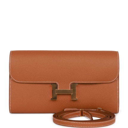 Hermes Constance Wallet To Go Gold Epsom