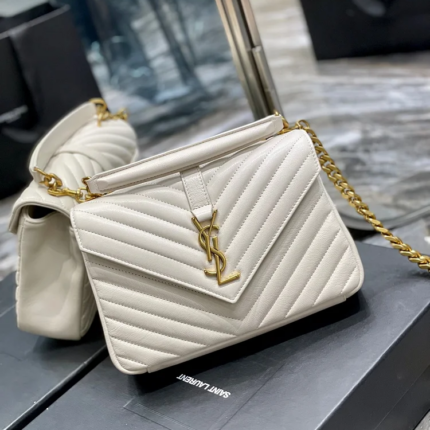 YSL College Medium Quilted leather Bag
