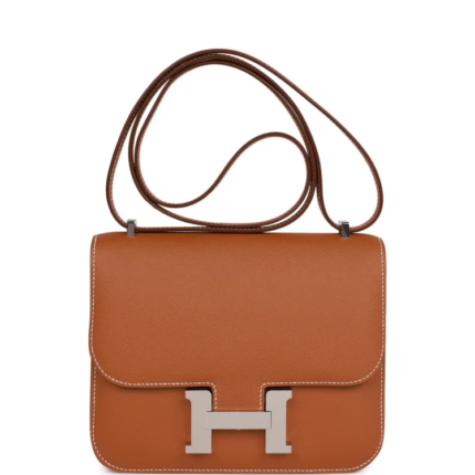 Hermes Constance Bag Gold Epsom Palladium Hardware