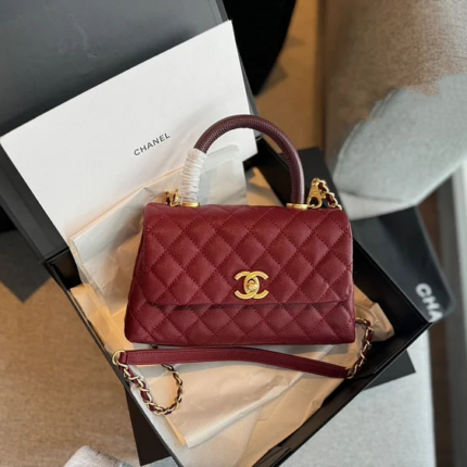 CC coco handle caviar leather Bag