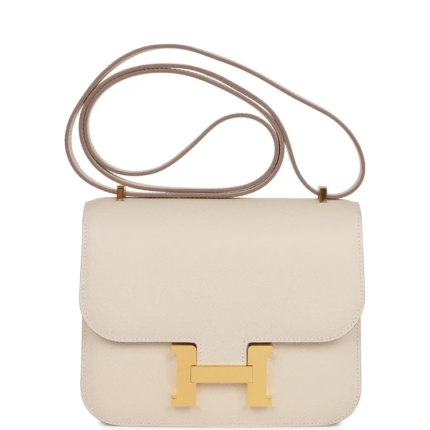 Hermes Constancebag Craie Epsom Gold Hardware