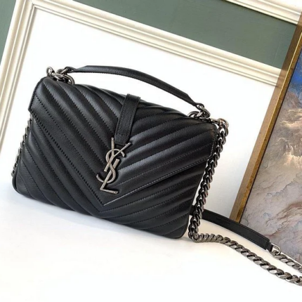 Y College Medium Quilted leather Bag