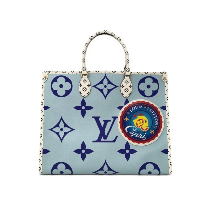 L Monogram Giant Onthego Capri Blue Bag