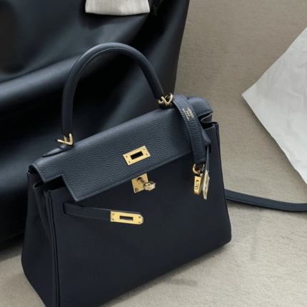 Hermès Kelly 25 Black Palladium gold Hardware