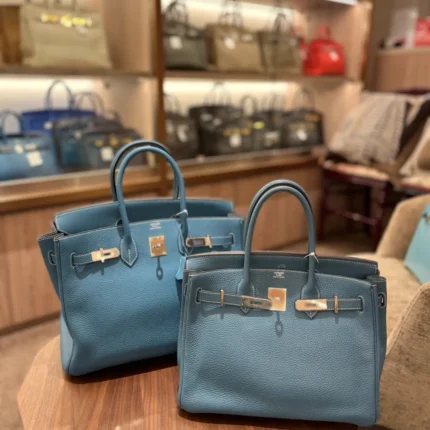 Hermès Birkin 25 Denim Blue Calf Leather bag