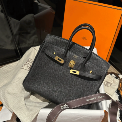 Hermès Birkin 25 Black Togo with Gold Hardware