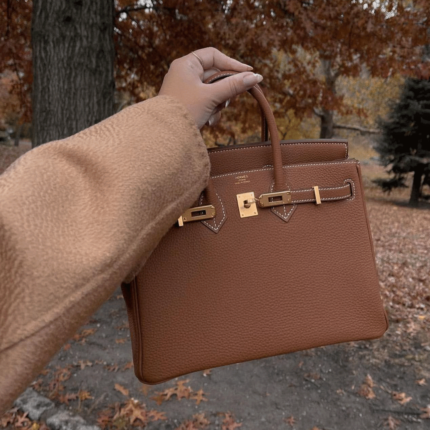 Hermès Birkin 25 Gold Togo with Gold Hardware.