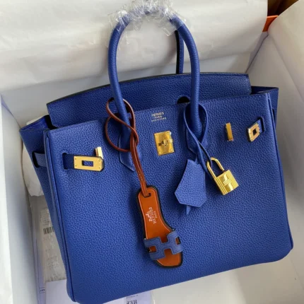 Hermès Birkin 30 Blue Palladium gold Hardware