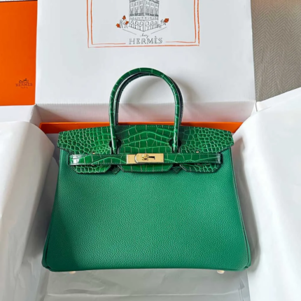 Hermes Crocodile Embossed Classic Bags