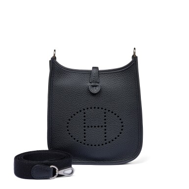 Hermès Black Clémence Mini Evelyne
