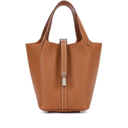 Hermès Picotin 18 Gold Clemence PHW