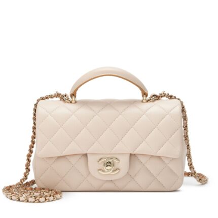 Chanel Mini Flap bag Light Gold Hardware