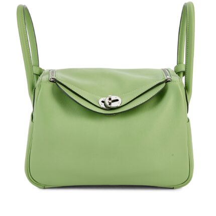 Hermes Vert Criquet Lindy 26 Palladium Hardware
